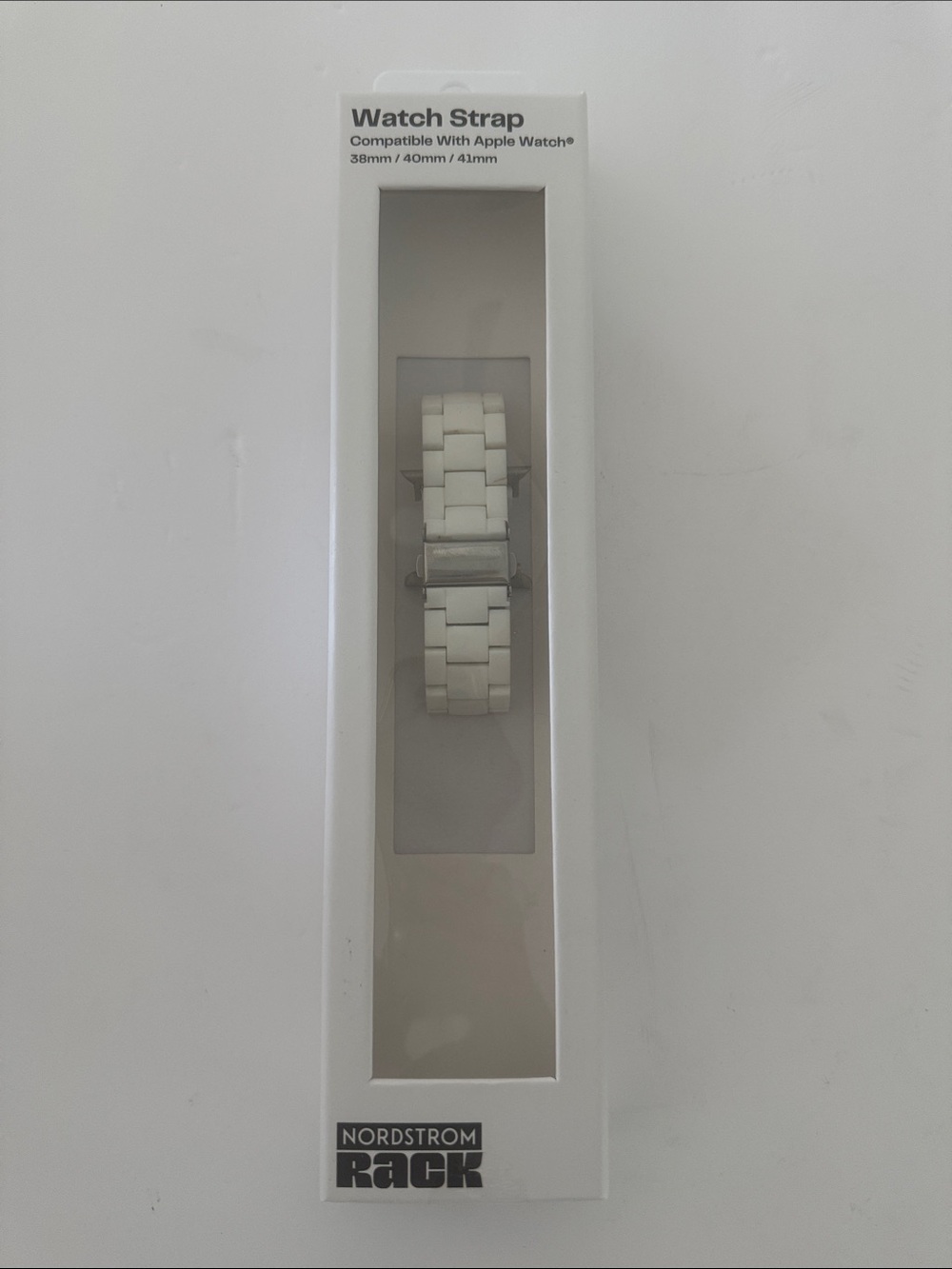 Nordstrom White Ceramic Link Watch Band for Apple Watch